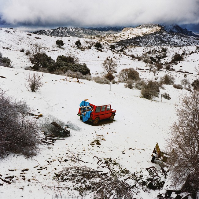 The red car, Sierra de Cazorla, Spain, 2013