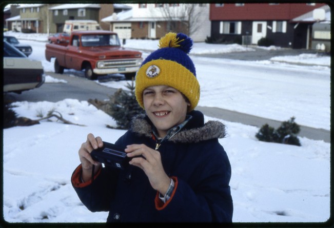 as a boy (with my Kodak Tele-Instamatic 608)