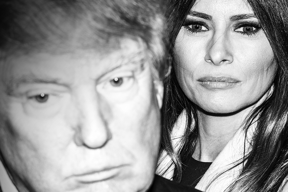 Political Theatre by Mark Peterson Donald and Melania Trump at the FOX Business Republican Presidential Primary Debate at the North Charleston Coliseum and Performing Arts Center in North Charleston, SC, January 14, 2016.