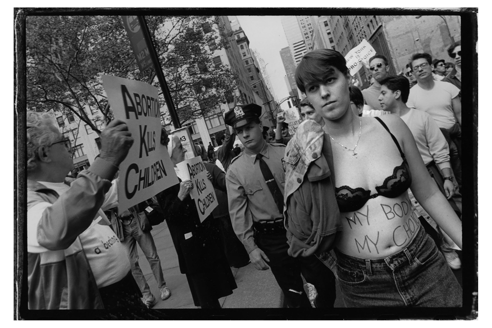Pro-choice rally. NYC 1992 © Sandra Lee Phipps