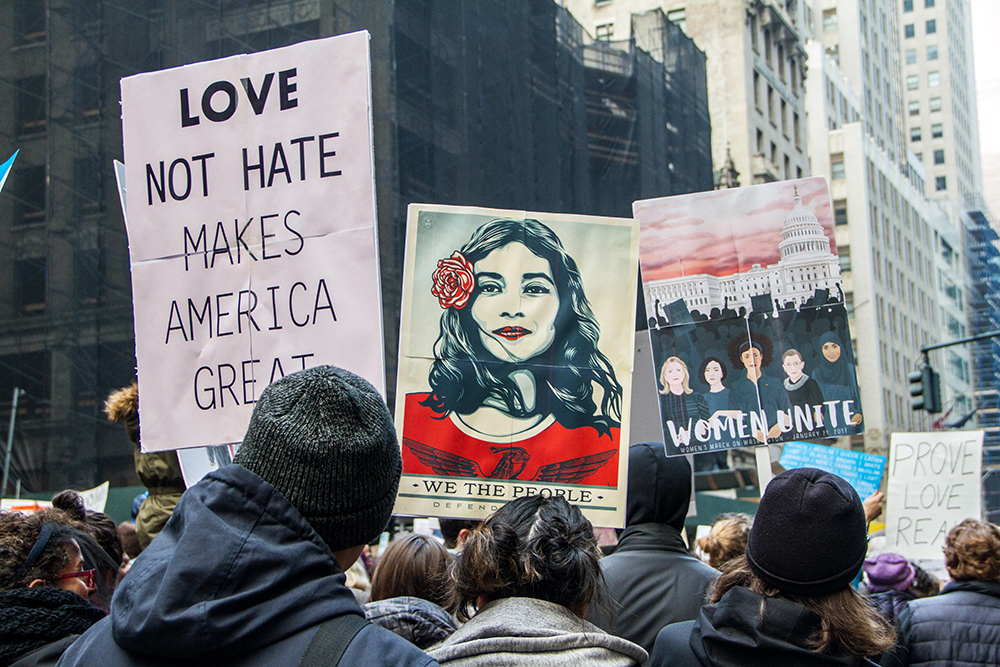 New York, USA. 21st January, 2017. Women's March in New York City. Credit: Jennifer Formica / Alamy Live News
