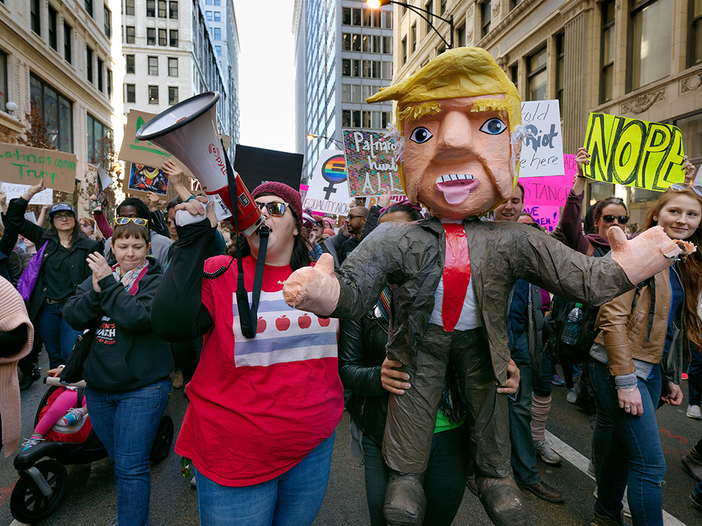 ©Dave Jordano_ Trump Effigy, Woman's March, Chicago