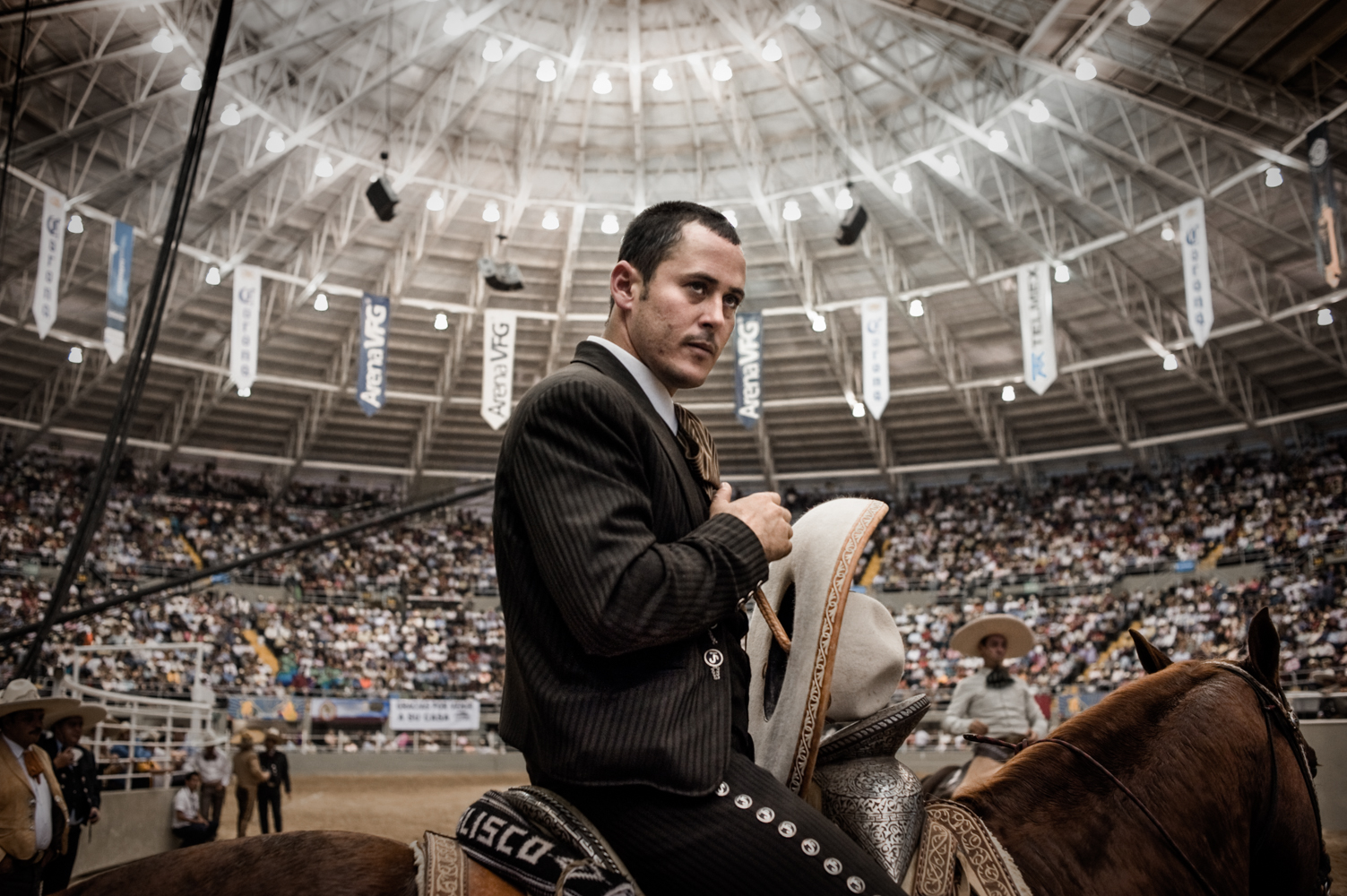A Charro about to enter the arena to compete