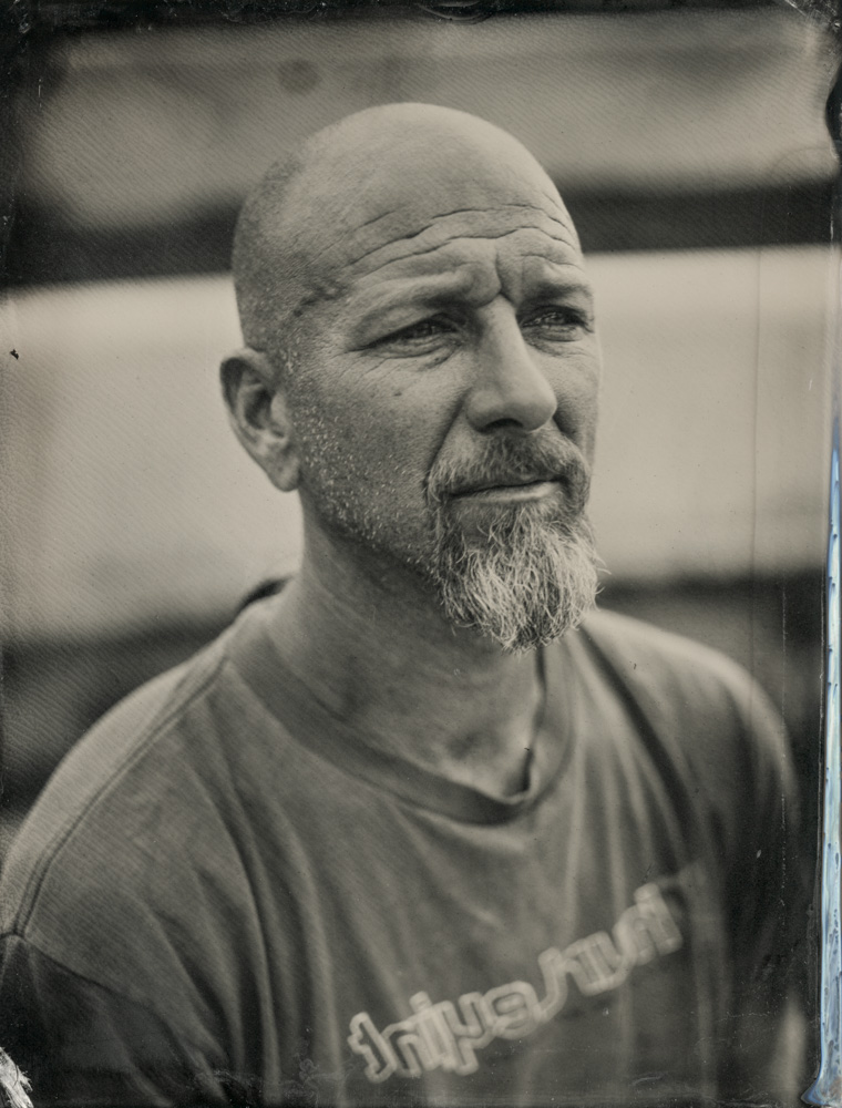 wet plate collodion tintype, from the skater series