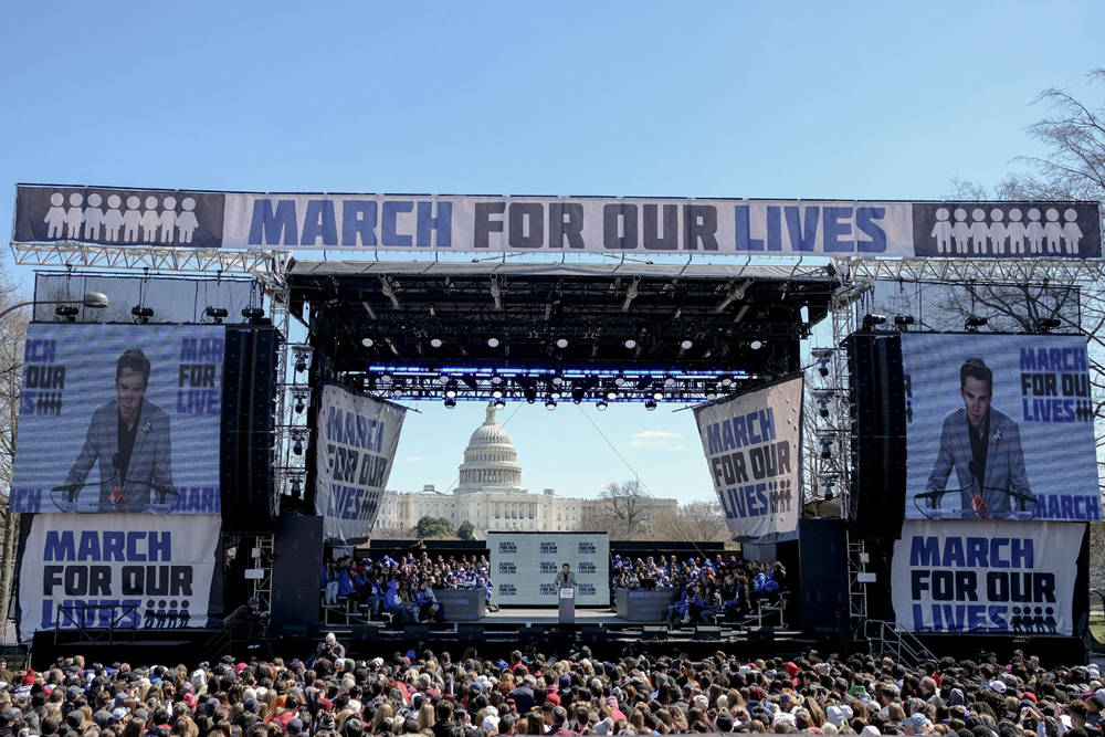 3/24/18,  Washington, D.C.  David Hogg speaks at the March for Our Lives Rally in Washington, D.C. on March 24, 2018.  @Gabriella Demczuk / TIME