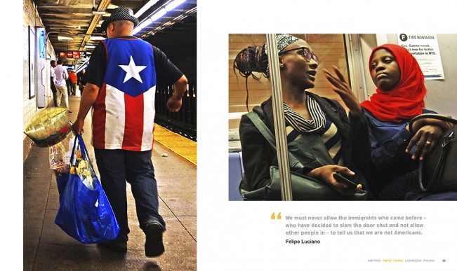 Spread #1 METRO pages 74-75, NYC