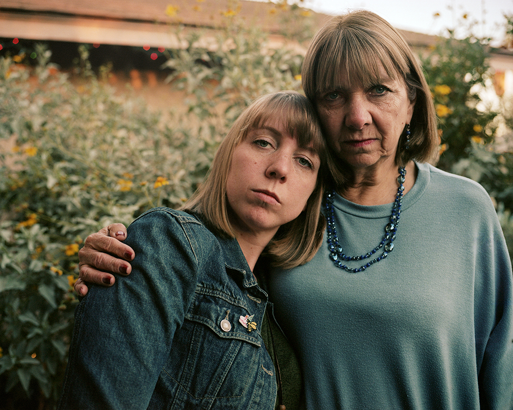 Sallie Scheufler, Mom as Me and Me as Mom (Left), 2020, inkjet print, 20 x 30 inches, edition of 7-lenscratch - Sallie Scheufler