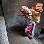 Evicted from her home by in-laws for not giving birth to a son, Laxmi KC, 30, is a mother of four who grew up in a rural area of Nepal. To take care of her family, she works predominantly as a construction worker. She carries heavy loads of sand or bricks up to the top floor of high story buildings.