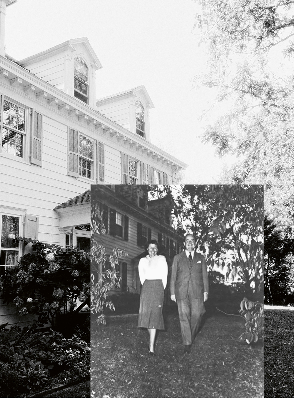 6. Klara and John von Neumann outside their home in Princeton, New Jersey