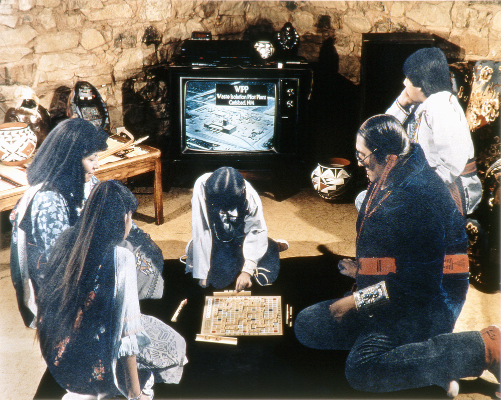 9_The Evening News, Native American Pueblo Dwelling, New Mexico, 1990