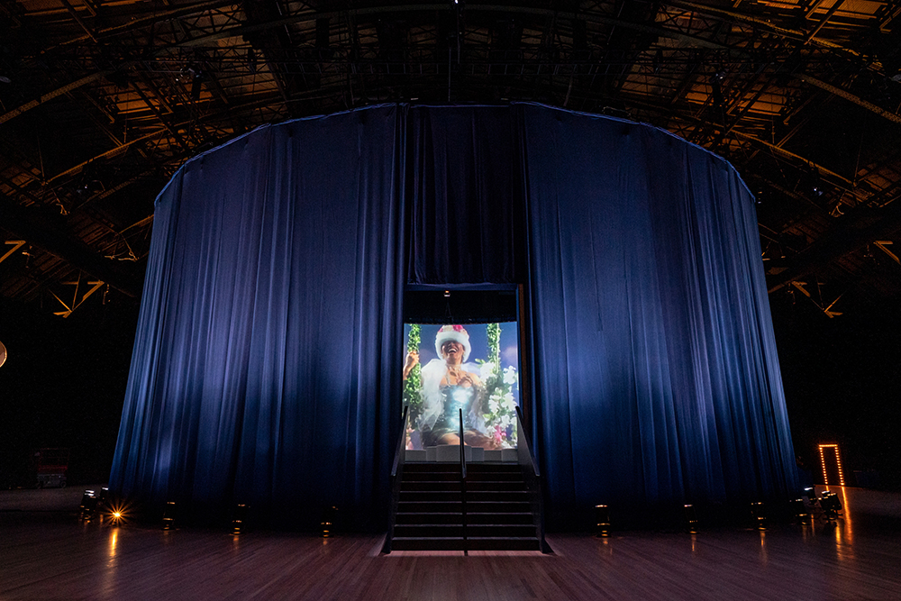 The Park Avenue Armory presents Carrie Mae Weems, The Shape of Things, a multi-disciplinary installation in the Amory’s Drill Hall on November 30, 2021. Photo Credit: Stephanie Berger