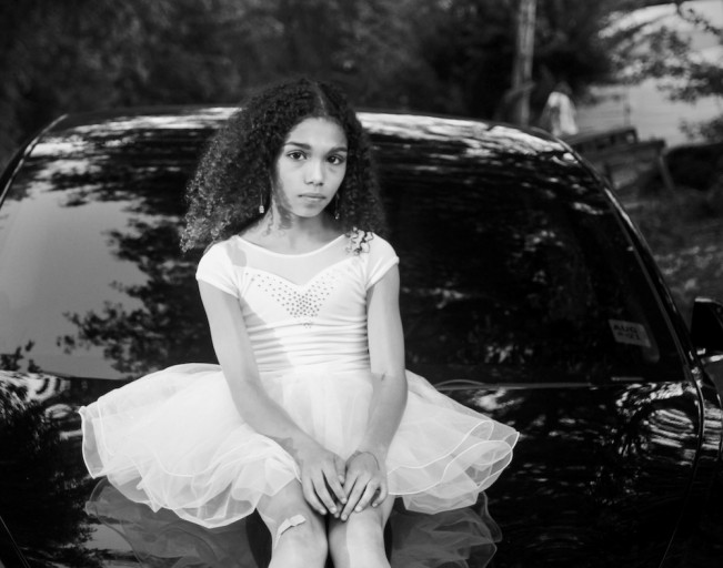 Ayla on the car v2 PSE BW