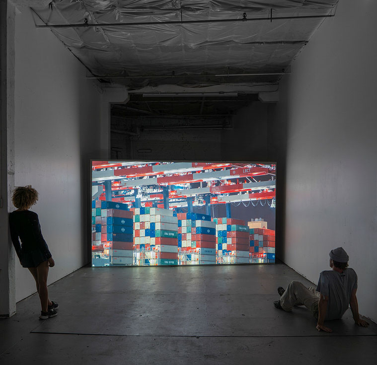 Kaya & Blank, BY BYE PILSEN, Cermak Center, Chicago, IL, USA, 2024 Photo: Jonas Müller-Ahlheim. Overshoot #11 with Yogan Muller