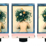 Bush Head triptych 8x10 Polaroid