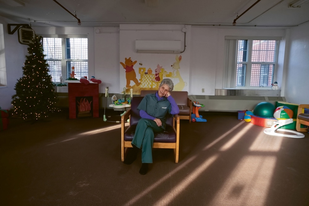 Judy, 69, in the nursery at Bedford Hills Correctional Facility (2019)Sentence: 75 years to life. Incarcerated at the age of 31 in 1981. Released: 2019 © Sara Bennett